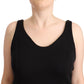 Chic Sleeveless Designer Tank Top in Black - SEHABRANDS