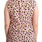 Sleeveless Leopard Print Polo Top - SEHABRANDS