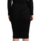 Elegant Black Sheath Dress with Sweetheart Neckline - SEHABRANDS