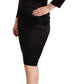 Elegant Black Sweetheart Sheath Dress - SEHABRANDS