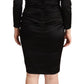 Elegant Black Sweetheart Sheath Dress - SEHABRANDS