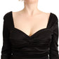 Elegant Black Sweetheart Sheath Dress - SEHABRANDS