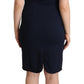 Sleeveless Navy Knee-Length Sheath Dress - SEHABRANDS