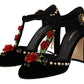 Dolce & Gabbana Elegant Velvet T-Strap Mary Jane Pumps