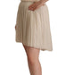 Chic Beige Strapless A-Line Dress - SEHABRANDS