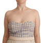 Chic Beige Strapless A-Line Dress - SEHABRANDS