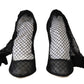 Dolce & Gabbana Elegant Netted Sock Pumps in Timeless Black