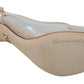 Dolce & Gabbana Elegant Nude Beige Slingback Heels