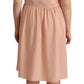 Elegant Beige Sleeveless Shift Dress - SEHABRANDS