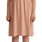 Elegant Beige Sleeveless Shift Dress - SEHABRANDS