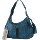 Chic Blue Fabric Shoulder Bag - Perfect for Everyday Elegance - SEHABRANDS