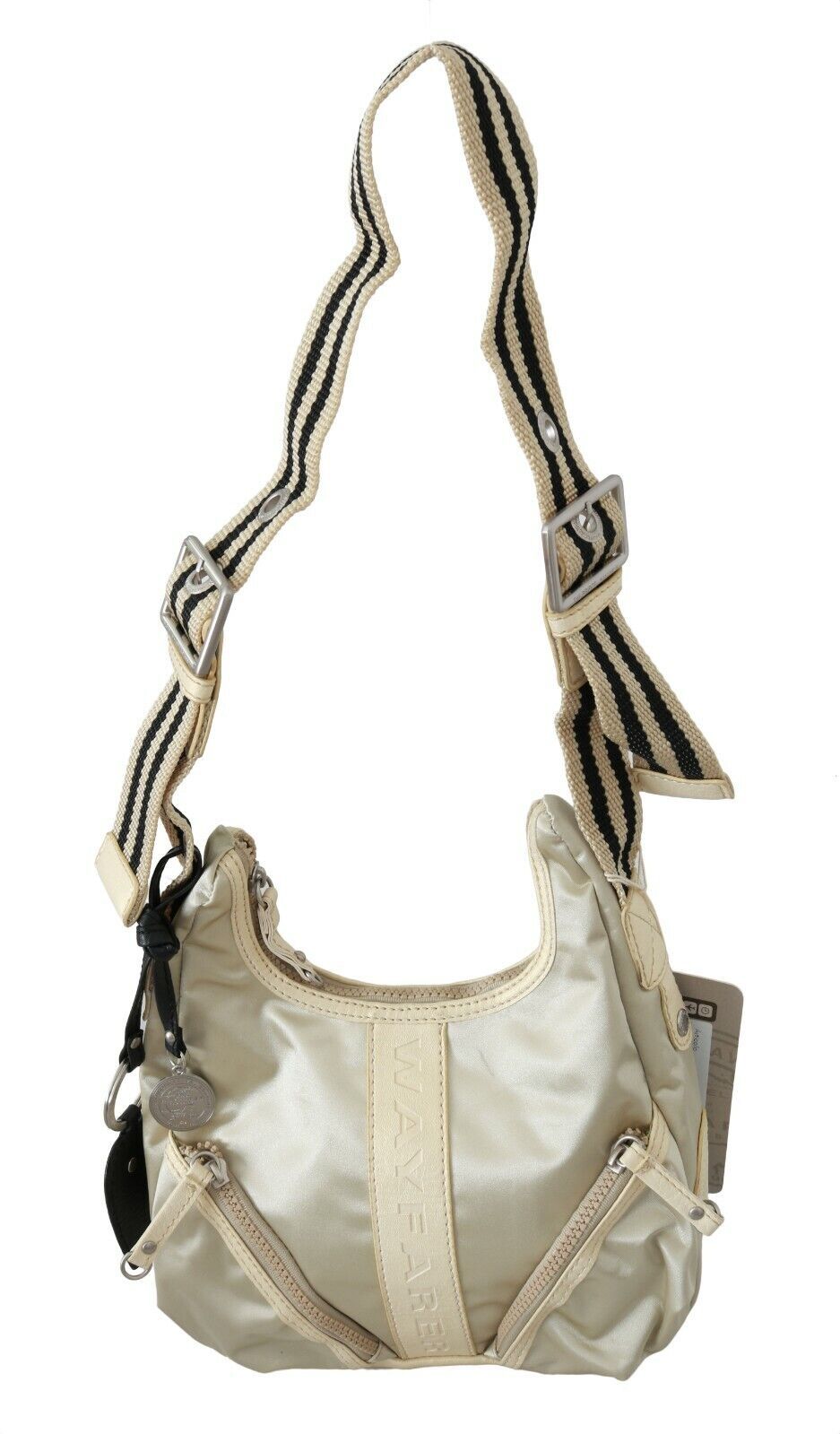 Chic White Fabric Shoulder Bag - Perfect for Any Occasion - SEHABRANDS