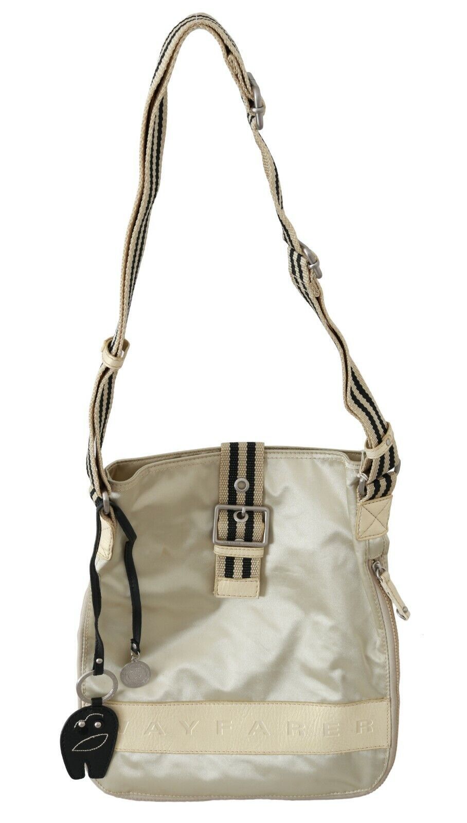 Chic Beige Fabric Handbag - SEHABRANDS