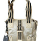 Chic Beige Fabric Handbag - SEHABRANDS