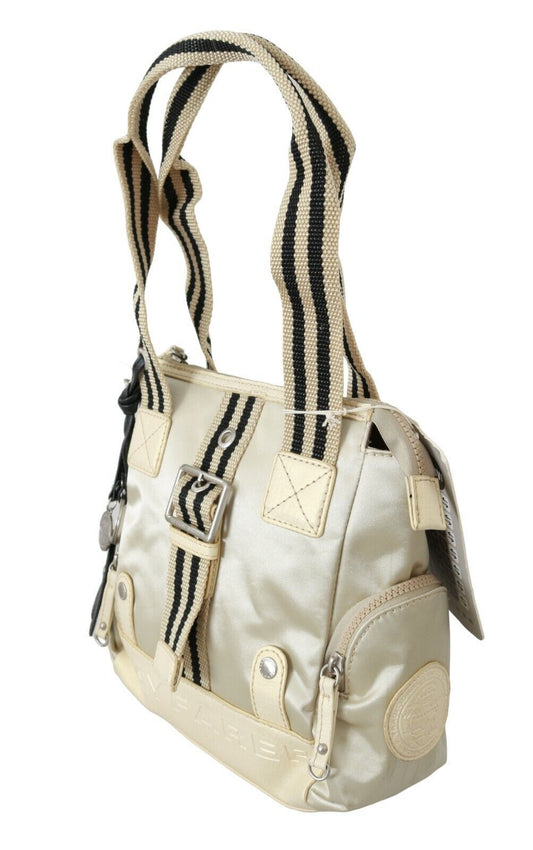 Chic Beige Fabric Handbag - SEHABRANDS