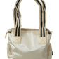 Chic Beige Fabric Handbag - SEHABRANDS