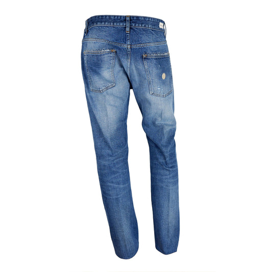 Chic Medium Wash Men's Cotton Jeans - SEHABRANDS