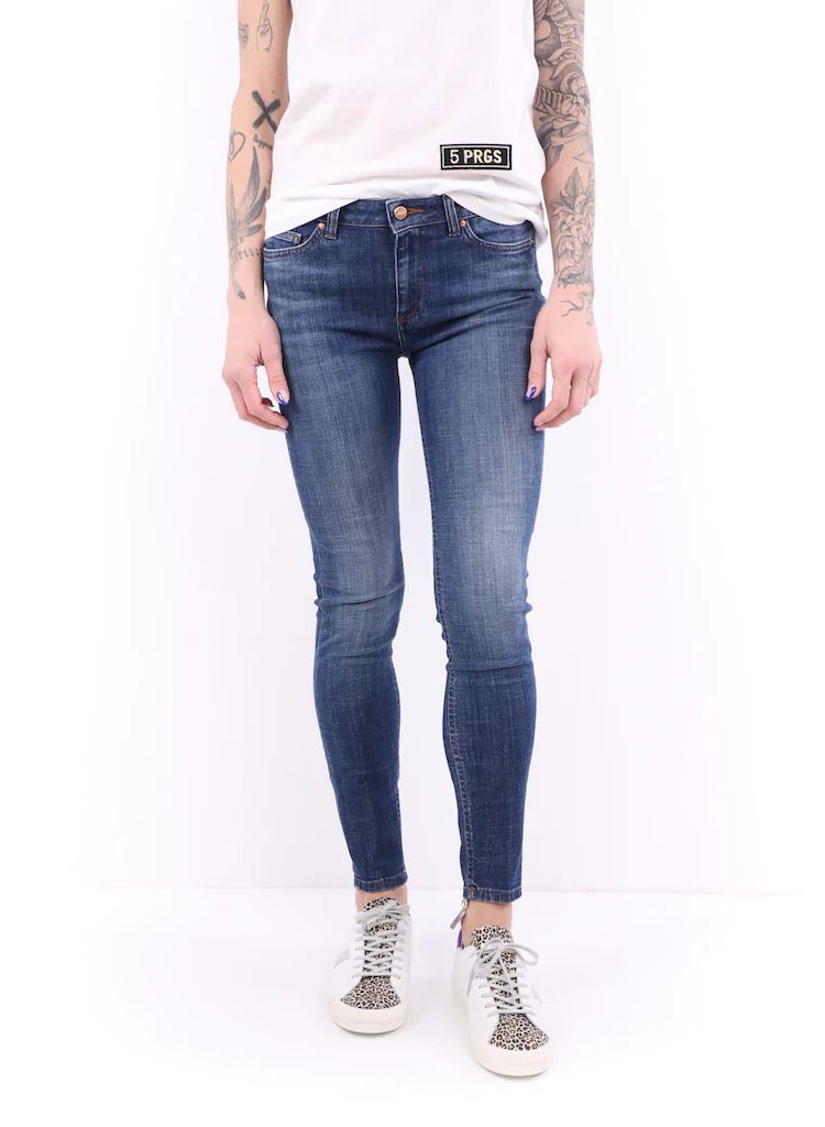 Blue Cotton Women Jeans - SEHABRANDS