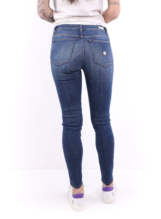 Blue Cotton Women Jeans - SEHABRANDS