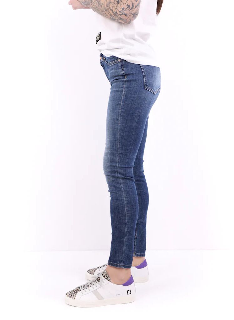 Blue Cotton Women Jeans - SEHABRANDS