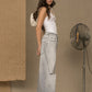 Elegance in Denim: Chic Grey Cotton Jeans - SEHABRANDS