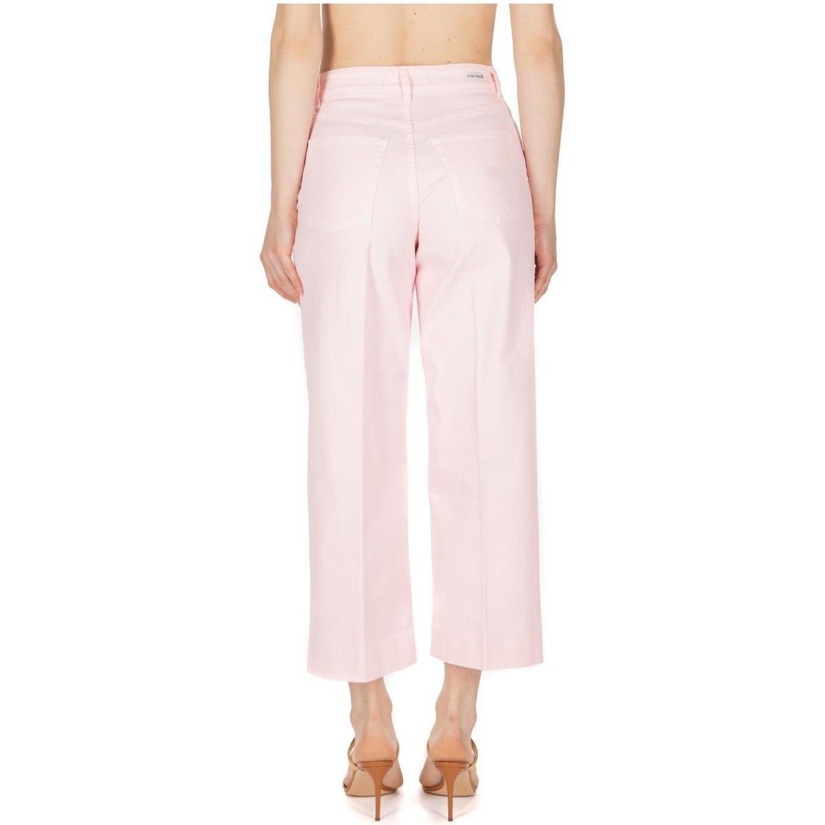 Pink Cotton Women Jeans - SEHABRANDS