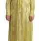 Sunshine Silk Blend Maxi Dress - Long Sleeves & Plunge - SEHABRANDS