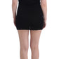 Elegant Sleeveless Black Mini Dress with Gold Details - SEHABRANDS