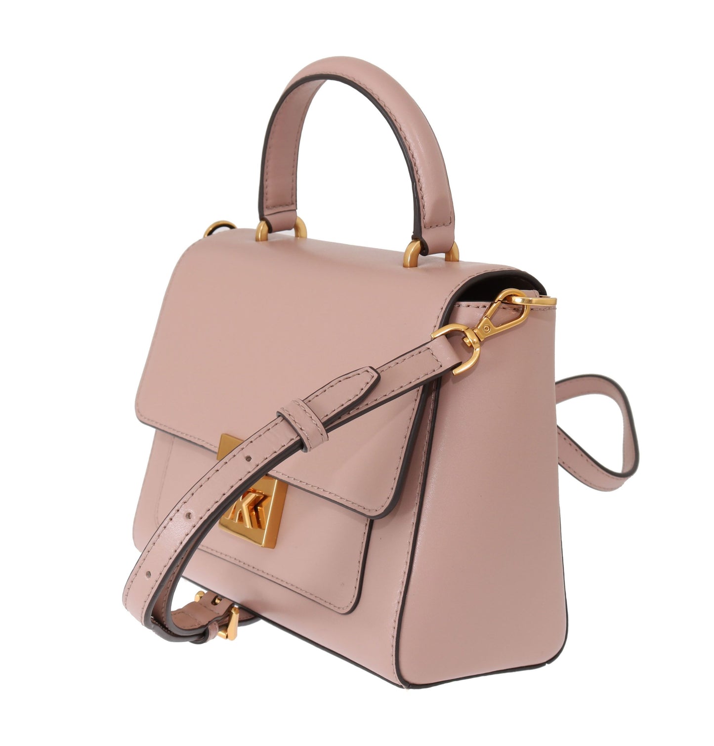 Elegant Pink Leather Mindy Shoulder Bag - SEHABRANDS