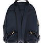 Elegant Leather ABBEY Backpack in Navy Blue - SEHABRANDS