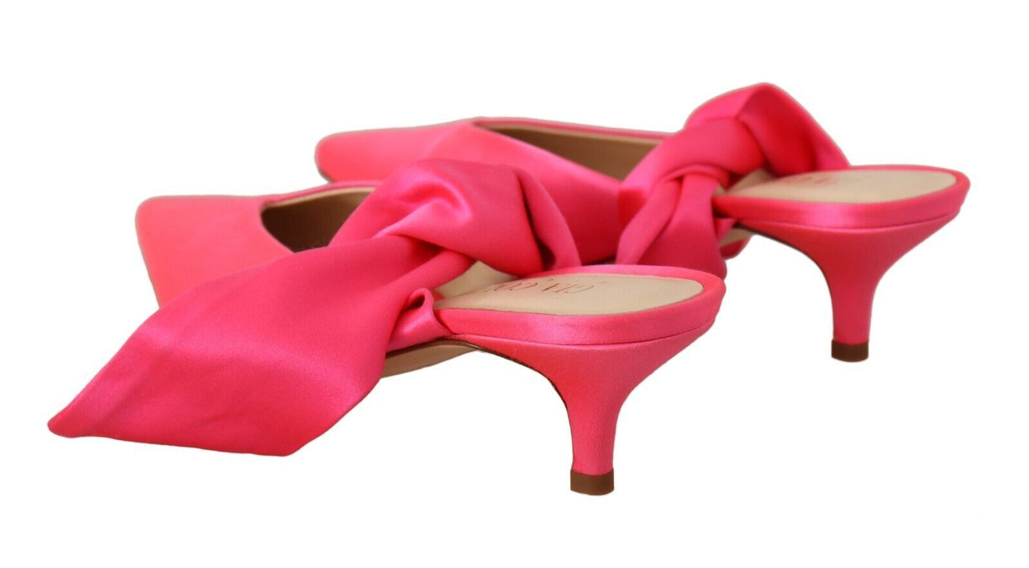 Chic Pink Kitten Heels for Elegant Evenings - SEHABRANDS