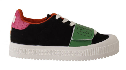 Stylish Multicolor Low Top Lace-Up Sneakers - SEHABRANDS