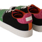 Stylish Multicolor Low Top Lace-Up Sneakers - SEHABRANDS