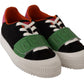 Stylish Multicolor Low Top Lace-Up Sneakers - SEHABRANDS