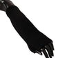 Dolce & Gabbana Elegant Black Cashmere Fingerless Gloves