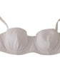 Dolce & Gabbana Chic White Nylon Balconette Bra