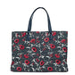 Medium Nylon Retro Batik Print Shoulder Tote Handbag - SEHABRANDS