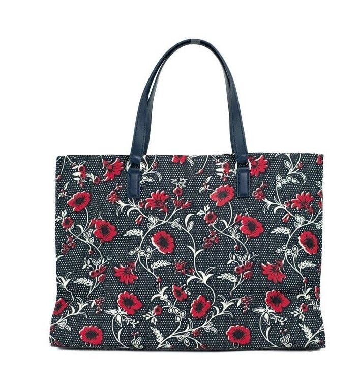 Medium Nylon Retro Batik Print Shoulder Tote Handbag - SEHABRANDS