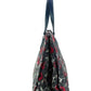 Medium Nylon Retro Batik Print Shoulder Tote Handbag - SEHABRANDS