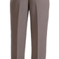 Elegant High Waist Silk Blend Trousers - SEHABRANDS