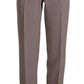 Elegant High Waist Silk Blend Trousers - SEHABRANDS