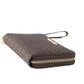 Jet Set Large Brown Signature PVC Flat Multifunction Wrist Wallet - SEHABRANDS