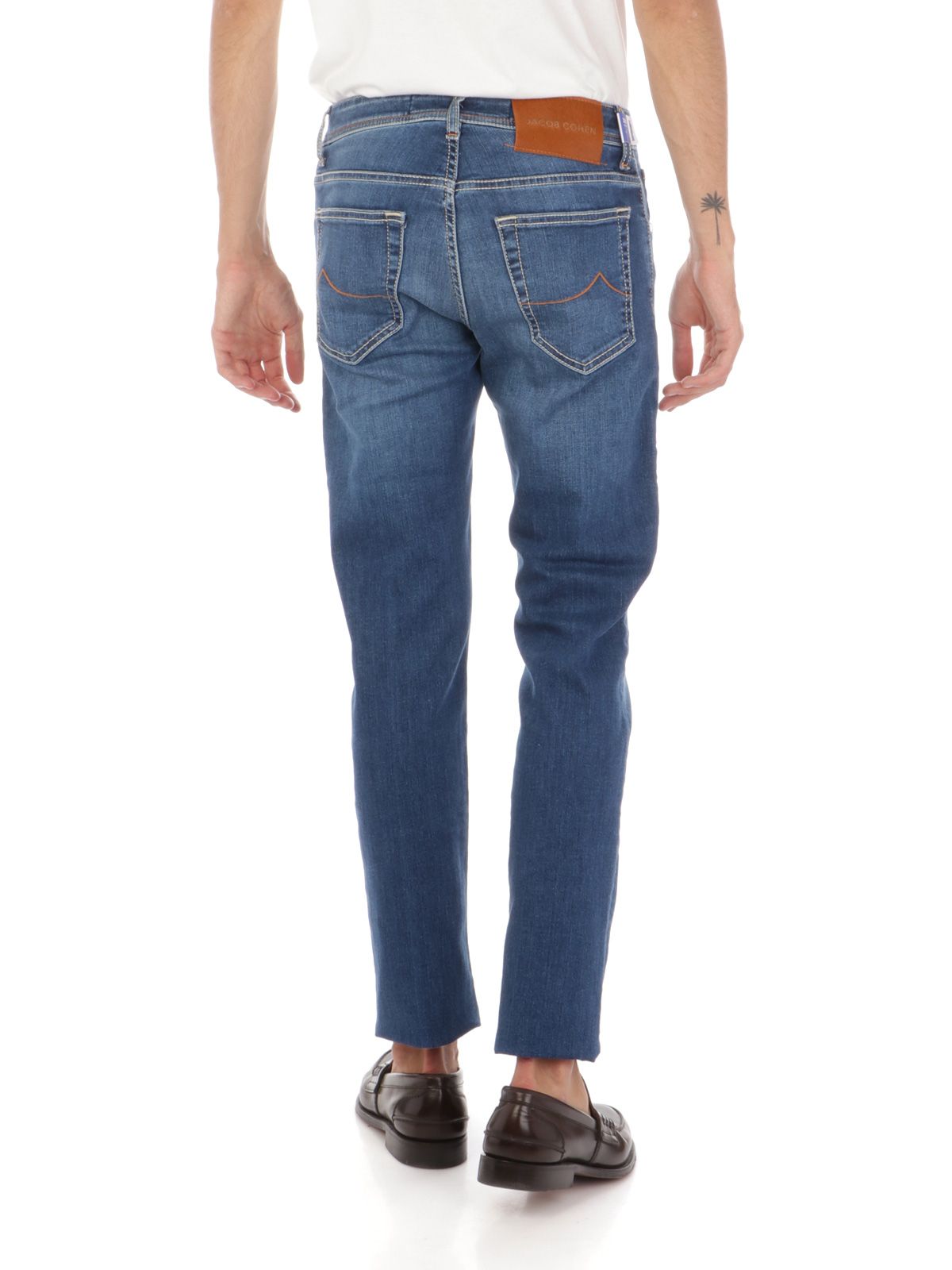 Blue Cotton Slim Men Jeans - SEHABRANDS