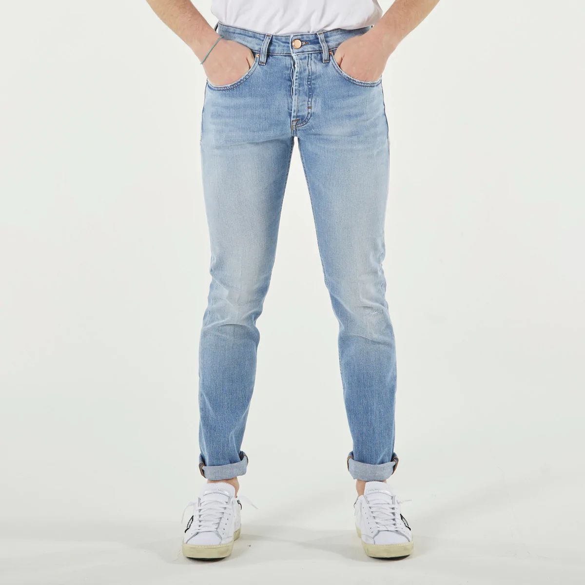 Chic Light Blue Slim Fit Denim - SEHABRANDS