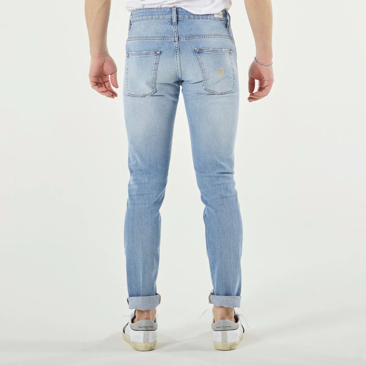 Chic Light Blue Slim Fit Denim - SEHABRANDS