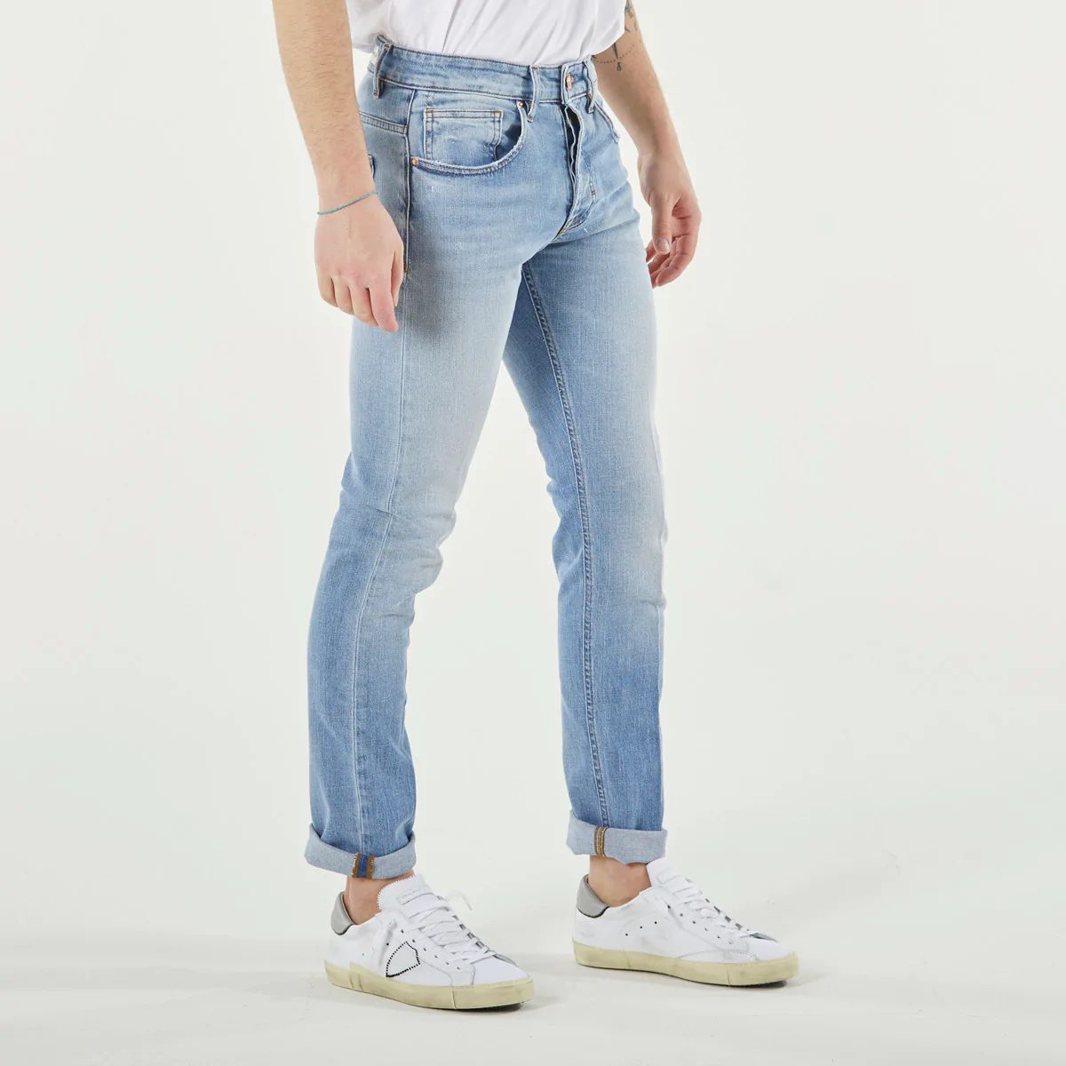 Chic Light Blue Slim Fit Denim - SEHABRANDS