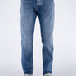 Elegant Medium Wash Men's Cotton Jeans - SEHABRANDS