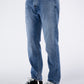 Elegant Medium Wash Men's Cotton Jeans - SEHABRANDS