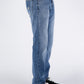 Elegant Medium Wash Men's Cotton Jeans - SEHABRANDS