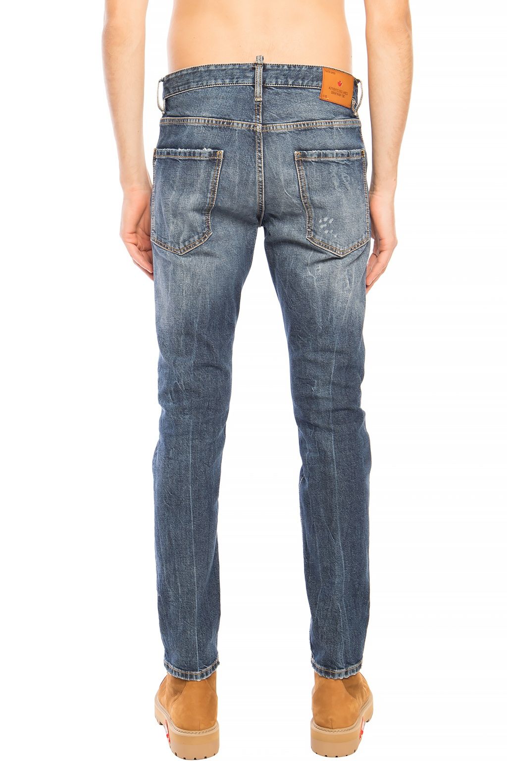 Navy Distressed 'Cool Guy Jean' Denim Pants - SEHABRANDS